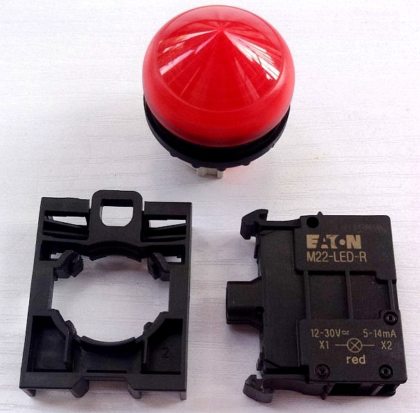 Eaton Mueller power LED signal lamp EATON M22-LED-W R G Y B M22-LH-W