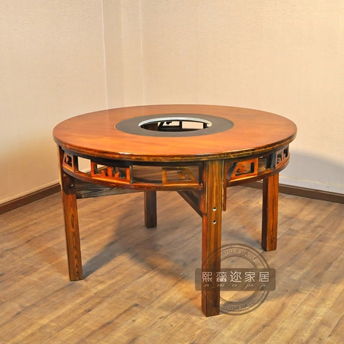 Производитель индивидуальные мраморные столы с горячим горшками и стульственная батарея с разжиженная газовая плита сплошной деревянный шкаф