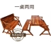 Gỗ bảo quản bàn ngoài trời bàn ghế di động giải trí DIY rắn bàn gỗ gấp và ghế dính liền bàn - Bàn Bàn