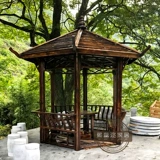 熙蕊迩 Наружная анти -коррупционная деревянная беседка и династий Цин Структура Классическая сплошная древесная павильон ландшафт деревянный дом сад беседка