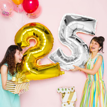 Large 32-inch gold aluminum Film Digital balloon baby 100-day anniversary stage creative decoration birthday wedding arrangement