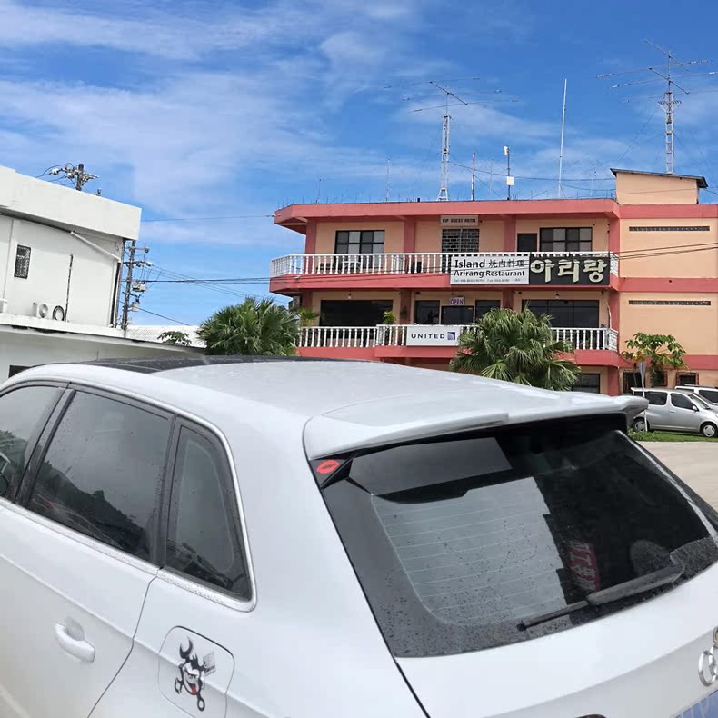14-18 hatchback Audi A3 sơn đuôi cánh Audi A3 đặc biệt sửa đổi thời trang hàng đầu cánh gió cố định đuôi gió the thao ô tô