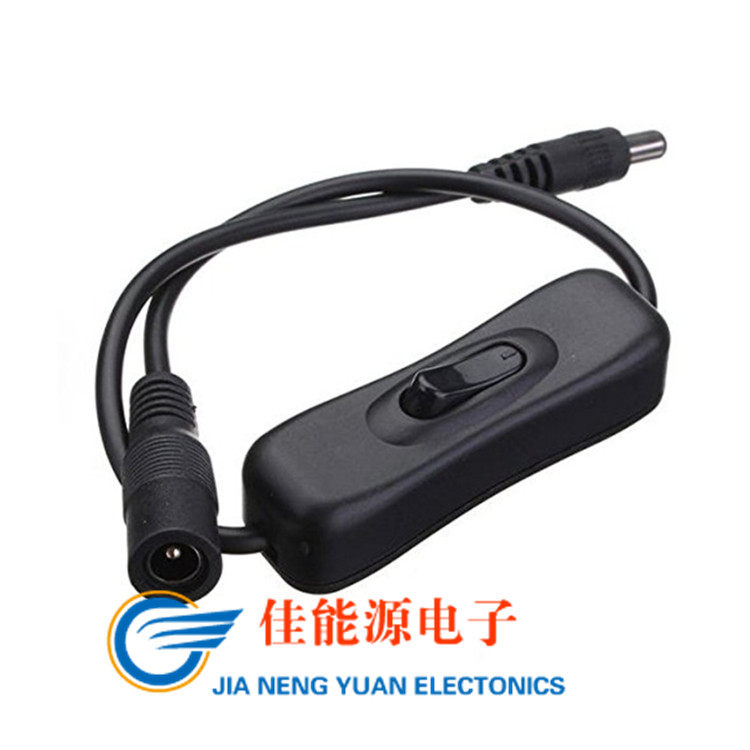 DC connector 5 5*2 1 one male one female 304 switch with wire with switch DC plug with wire connector