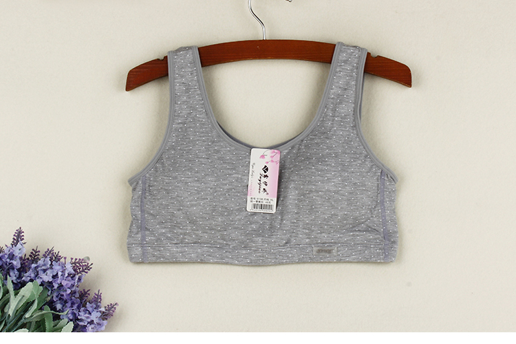 Quần lót trung niên và cũ kỹ Quần lót nữ bằng vải cotton mỏng không có vòng thép áo mẹ cỡ lớn cup bra mùa hè thời trang nữ