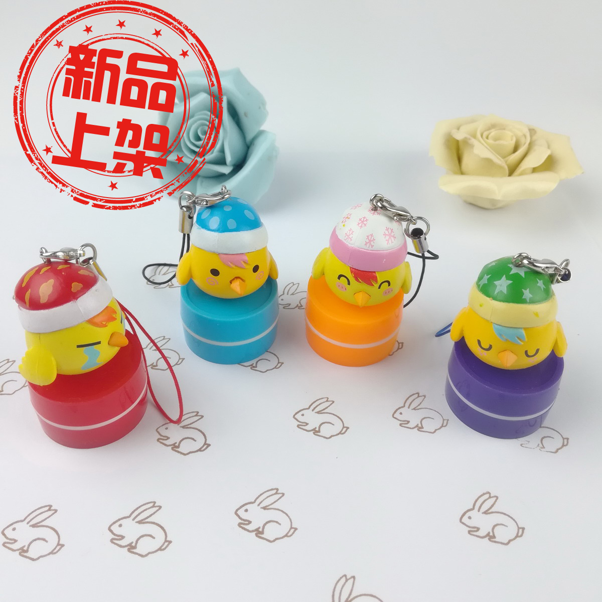 Photosensitive seal cartoon chick doll teacher reward seal encourages seal name stamp DIY personalized customization