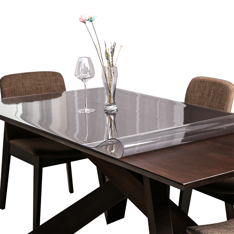[USD 8.64] Soft plastic glass PVC table cloth waterproof and oilfree