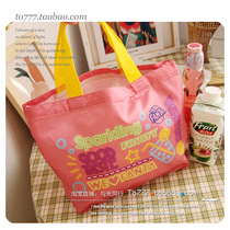 With the light] Daily Miscellaneous Appendix bag cartoon tote bag lunch box bag day single lunch bag first special offer
