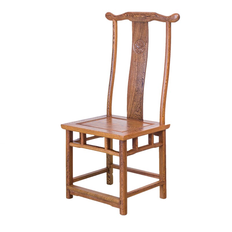 Chicken wing wood dining chair mahogany dining chair official hat chair classical Chinese style solid wood restaurant antique office chair with backrest chair