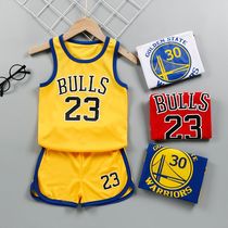 Big and Small Basketball suit suit 14-year-old boy and girl vest set two-piece school vest waistcoat summer