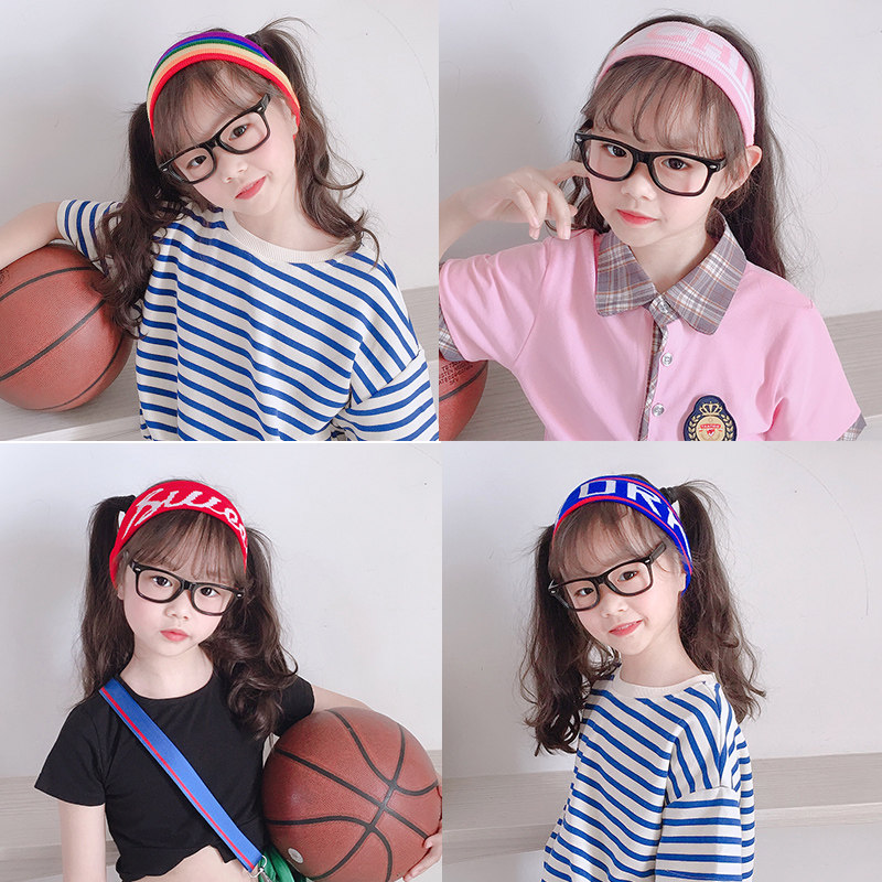 Children's hip-hop hair band running basketball hair band wristband boys and girls trendy girls boys and girls hair band adults