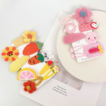 Spring and autumn new hairpin edge clip girls bow bangs clip broken hair Korean headdress bb clip princess hair hair accessories