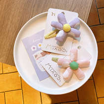 New spring and summer girls flower cloth art hair clip Childrens cute side clip Korean version of floral hair ornaments hair clip