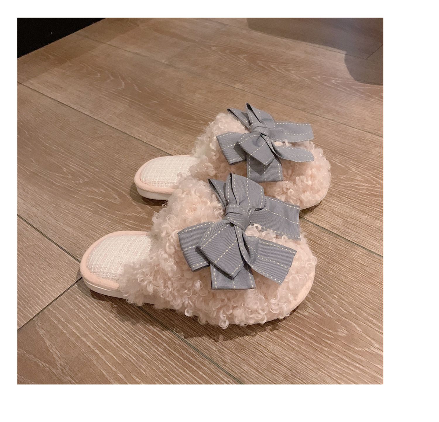 Women's Fashion Butterfly Round Toe Cotton Slippers display picture 30