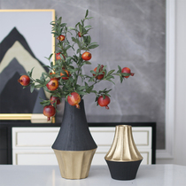 Light and luxurious ceramic vase Nordic Home Ornament Living Room TV Cabinet room Dining Room Pendulum with emulated flower