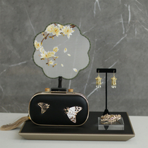 New Chinese-style Cloakroom Light Lavish Soft Assembly Accessories Boilerplate Full House Custom Wardrobe Showroom Jewellery Trays Display Suit