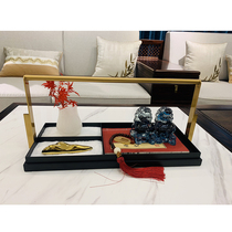 Modern New Chinese Composition Swing room Living Room Tea Table Tray Sales-like Room Offices Furnishing Books Room Adornment