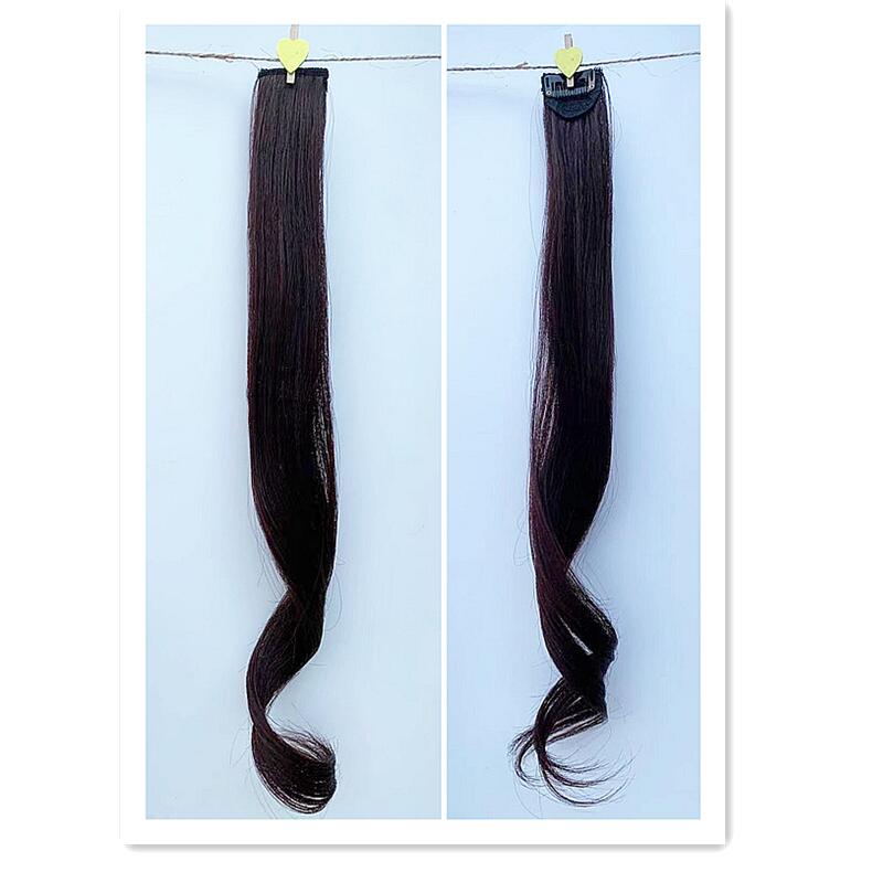 Matte silk wig hair extension female invisible trace her own hair a piece of wig piece long straight hair two card single card
