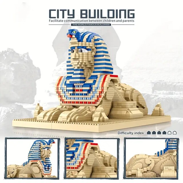 World-famous landmark building model micro-particle building blocks for teenagers to decompress difficult assembly gifts