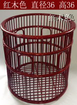 Round straight towel basket Hotel Hotel cloth straw basket bamboo storage basket dirty clothes basket cloth straw frame storage basket