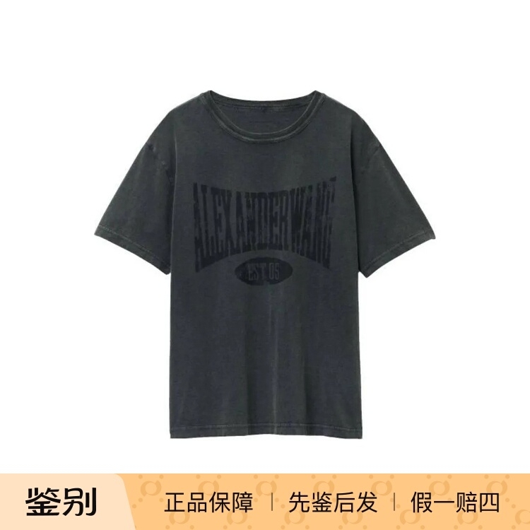 Alexander Wang Alexander Wang Letter Print Pullover Crew Neck Drop Shoulder Short Sleeve T-Shirt for Women