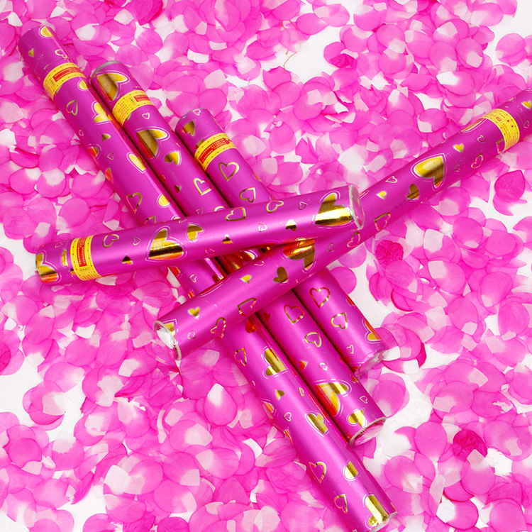 2019 New Petal Rain Petal Salute Fireworks Barrel Open Celebration Wedding Birthday Celebration Wedding Props