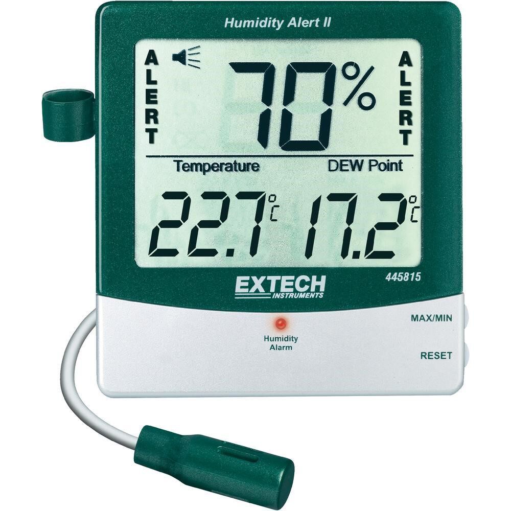 Atraco EXTECH large screen temperature and humidity display meter 445703 industrial grade alarm 445815 TEMPERATURE AND HUMIDITY METER