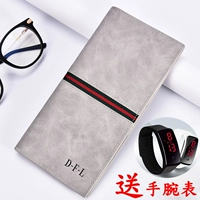 Ví thanh niên nam dài phần Sinh viên siêu mỏng cá tính sáng tạo Ví mềm phiên bản tiếng Nhật và tiếng Hàn của ví thanh niên nam ví  nam