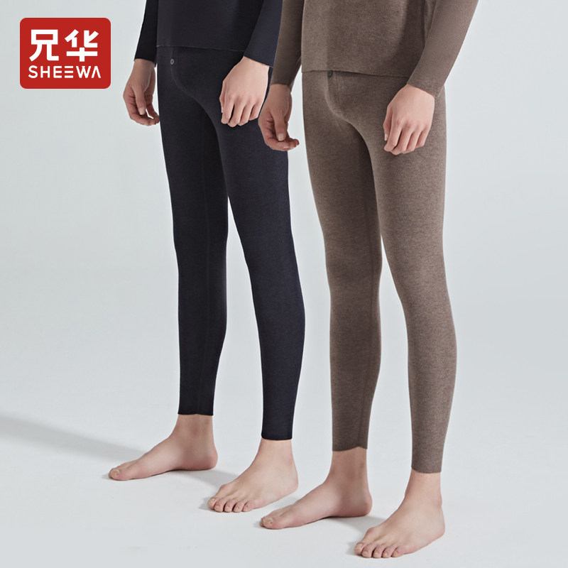 Brethren men's warm pants unscratched densuede wool silk inside wearing high waist internal lap pants wool trousers inner lap pants 98375B