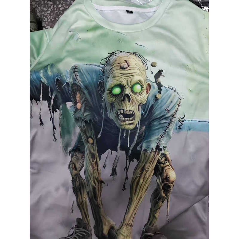 Cross-Border Hot-Selling Halloween-Themed 3D Printed Cosplay Party Wear Men's Short-Sleeve Casual Unisex T-Shirt