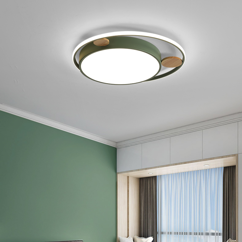 Nordic Makaron LED ceiling lamp Simply modern master bedroom lamp creative children's room balcony personality lamp