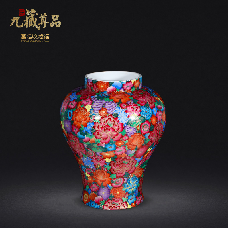Jingdezhen porcelain vases, antique hand - made general famille rose see colour thread can collect ornament gift porcelain