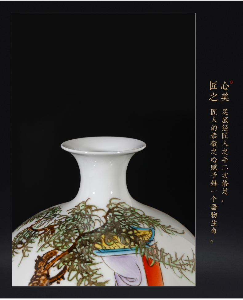 The Master of jingdezhen ceramics hand - made lad vases, new Chinese style living room TV ark, flower arranging porch is decorated furnishing articles