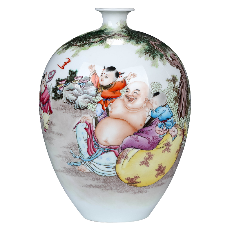 Jingdezhen ceramics dong - Ming li hand - made vase in the front of Chinese style living room porch decoration as furnishing articles