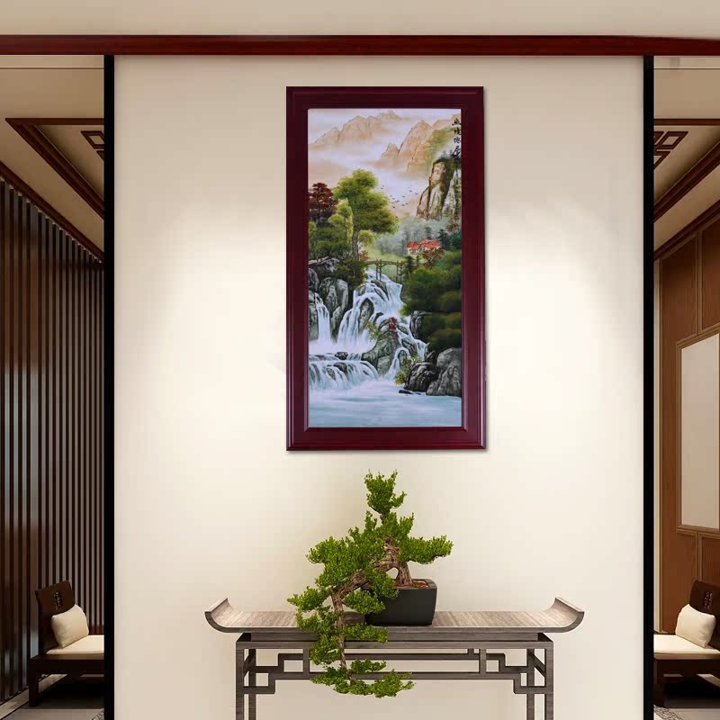 The Master of jingdezhen ceramic decoration hand - made mural paintings of Chinese style porch sitting room hotel porcelain plate painting furnishing articles