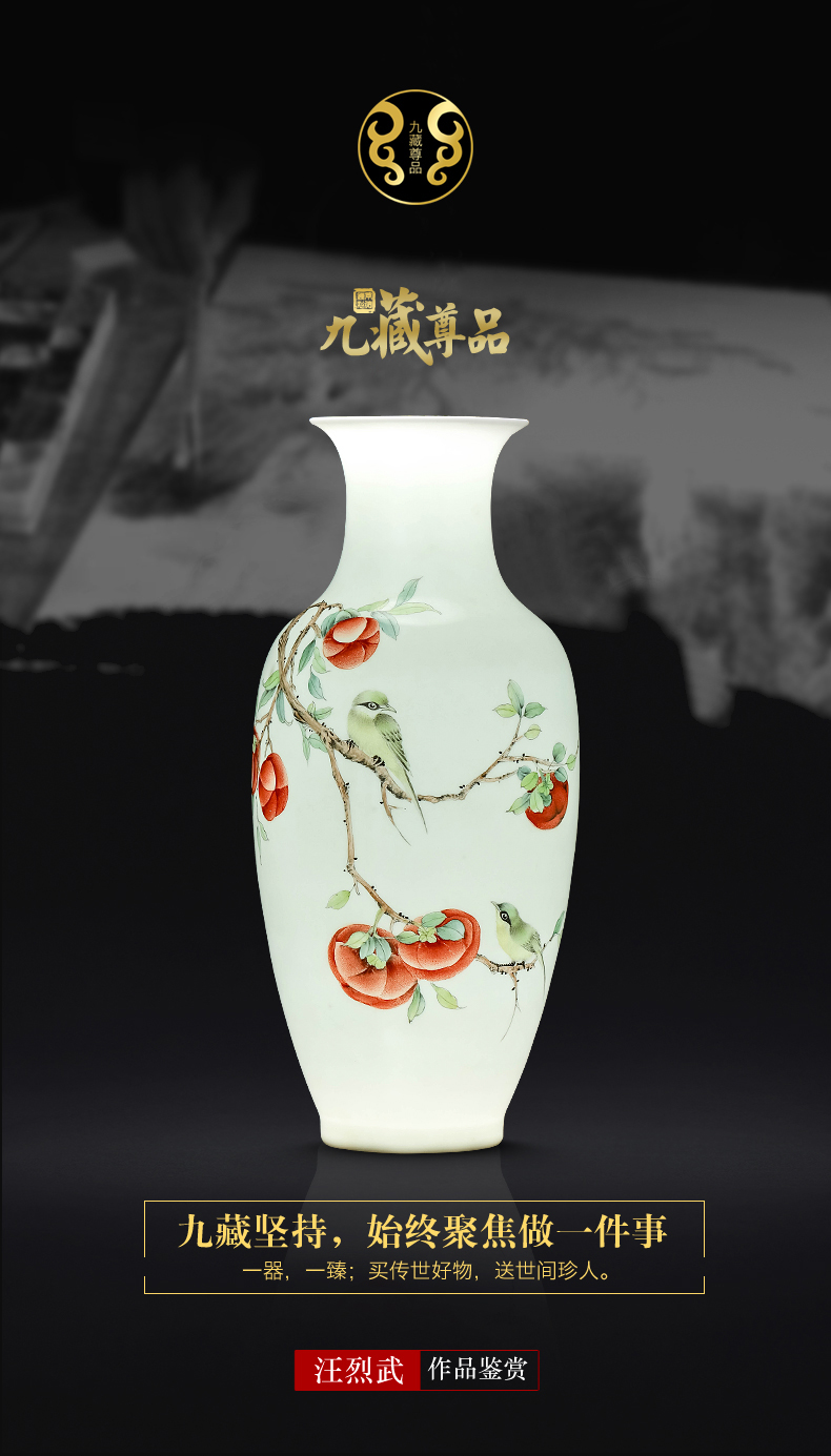 The Master of jingdezhen ceramics hand - made vases, new Chinese style living room porch TV ark, flower arranging decoration as furnishing articles