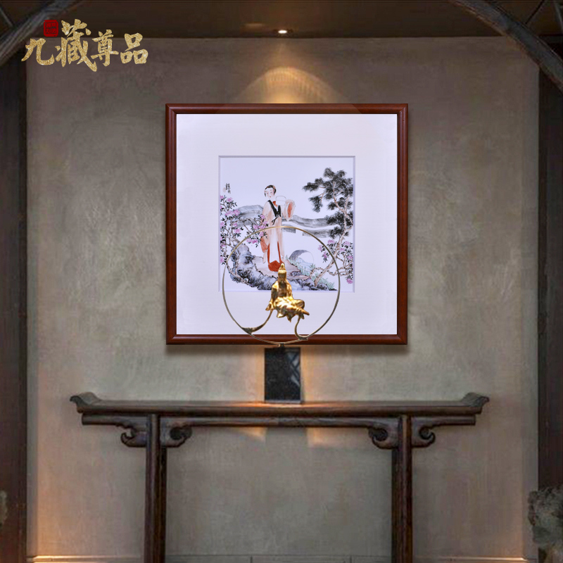 Jingdezhen ceramics dong - Ming li hand draw an adornment porcelain plate paintings of Chinese style household crafts