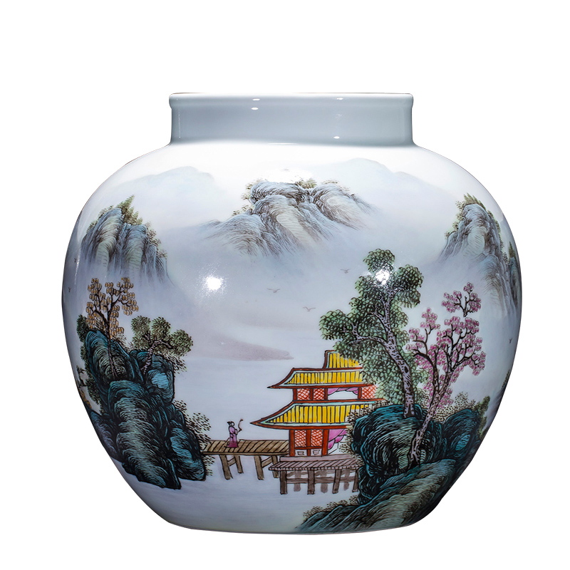 Jingdezhen ceramics shengshi people storage tank decoration decoration crafts soft outfit sitting room between example furnishing articles