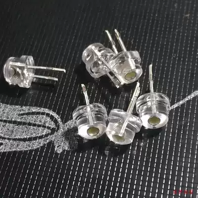 Foot tile straw hat lamp WHITE LED lamp beads LED lamp highlight 0 5 watt 5MM IN-line flashlight lighting warm