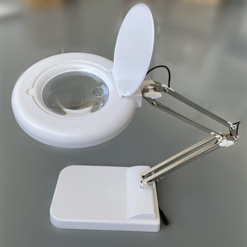 Table Clip Magnifier with 104 LED lamps 10 times 20 times HD Elderly Read engraving mobile phone repair Desktop