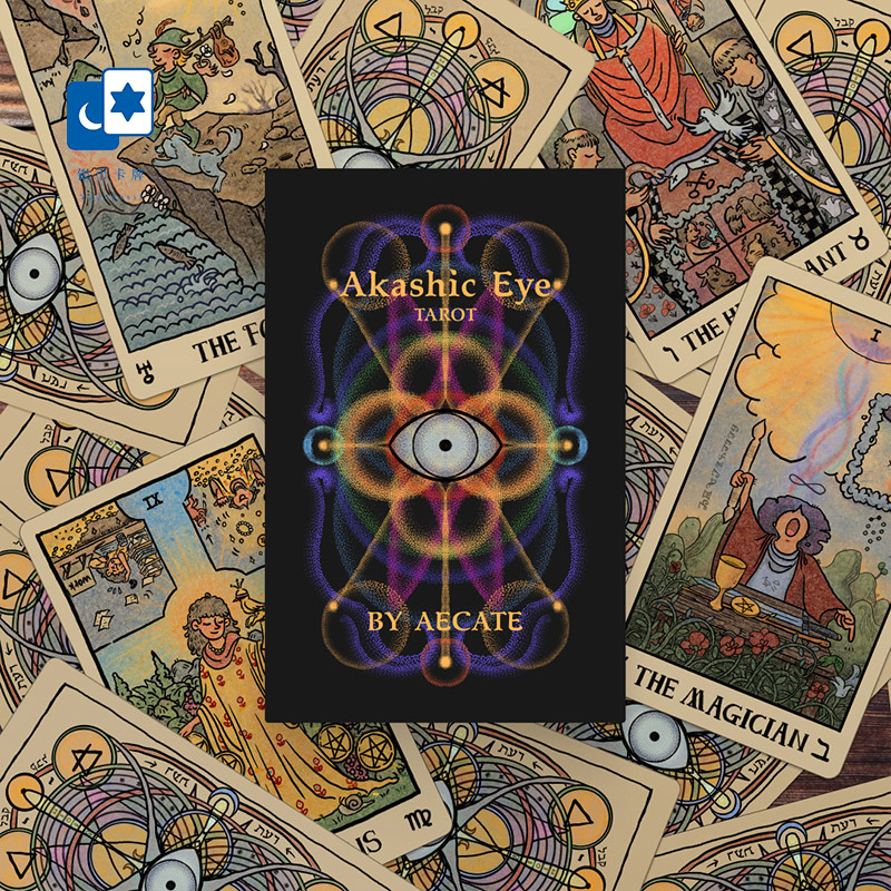 In-Stock Original Authentic Akashic Eye Tarot Card Gift Box Edition Hardcover Board Game Card Akashic Eye