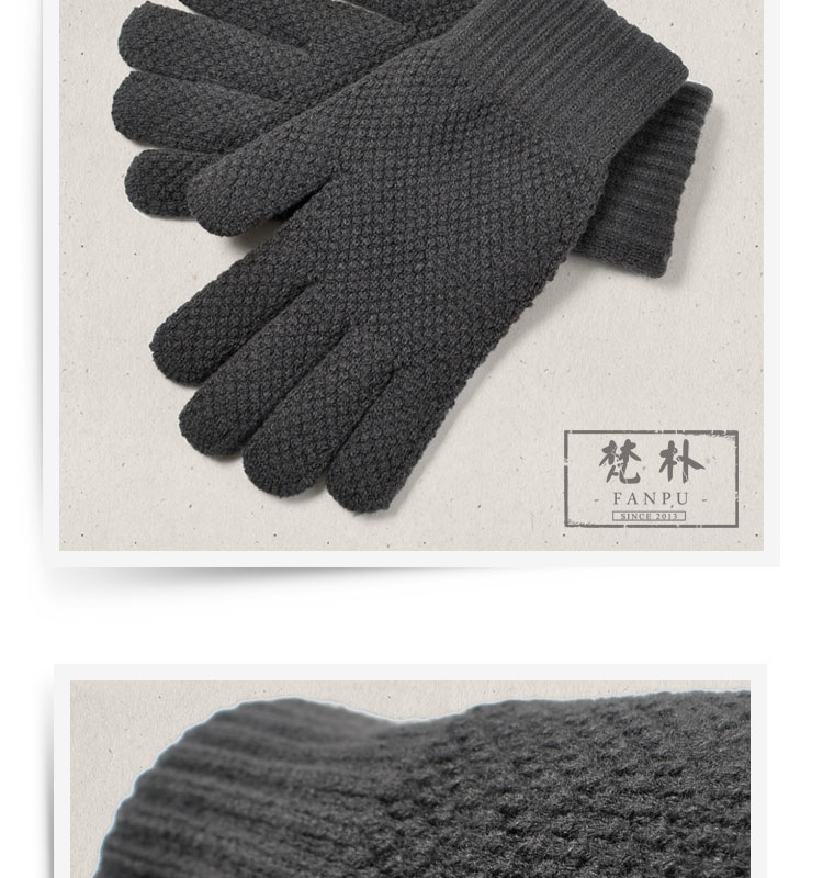 Gants pour homme en de laine - Ref 2781260 Image 12