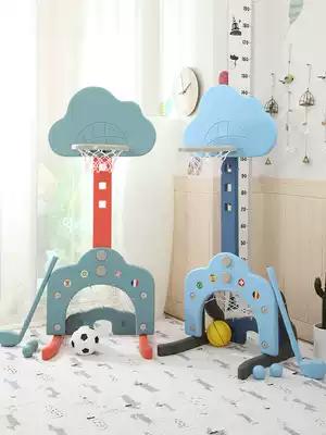 Basketball rack can be raised and lowered indoor household boy girl baby toddler baby family shooting rack Children's toys
