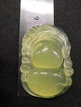 Xiuyan jade ice species hand carved treasure gourd generation blessed bat gourd hanging pendant Xiuyan Jade generation Ruyi