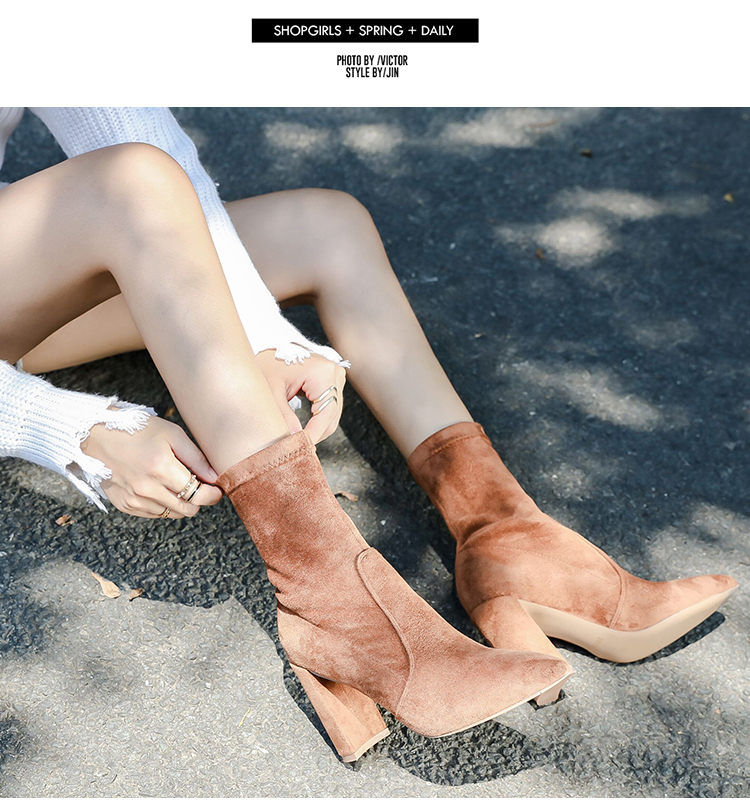 Bottes mi-saison femme en Caoutchouc - Ref 3250531 Image 24