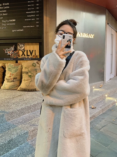 Зимняя бархатная длинная куртка, в корейском стиле, средней длины