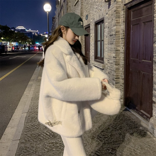 Демисезонное длинное бархатное зимнее пальто, увеличенная толщина, средней длины