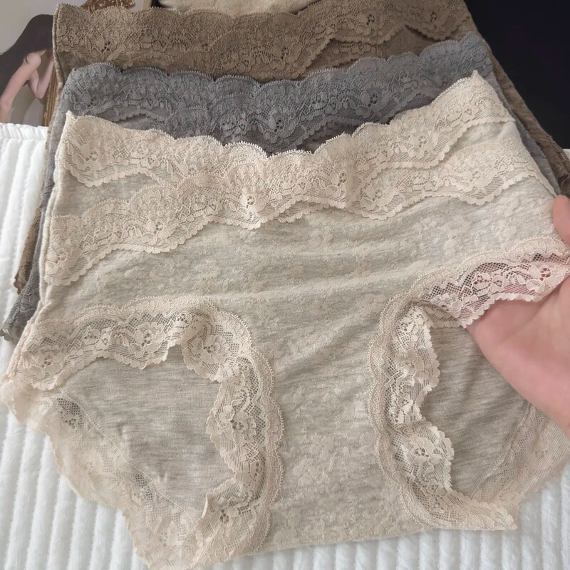 The Appearance Is so Beautiful~ Delicate and Soft! Lace Pure Cotton Women's Panties, 2026 New Model, Women's Hip-Hugging Briefs