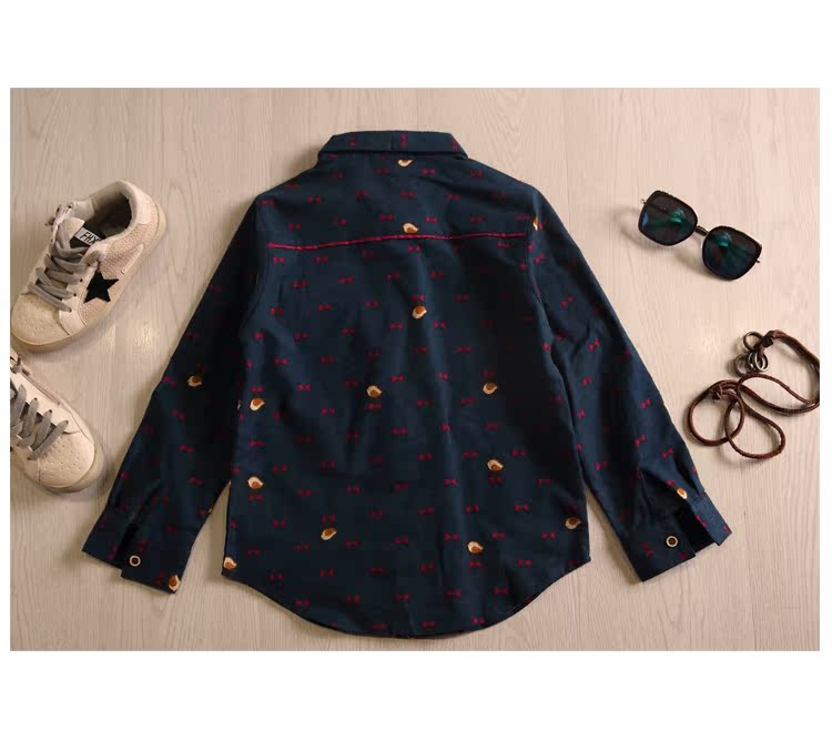 Chemise garcon à manche longue en coton - Ref 2082528 Image 22