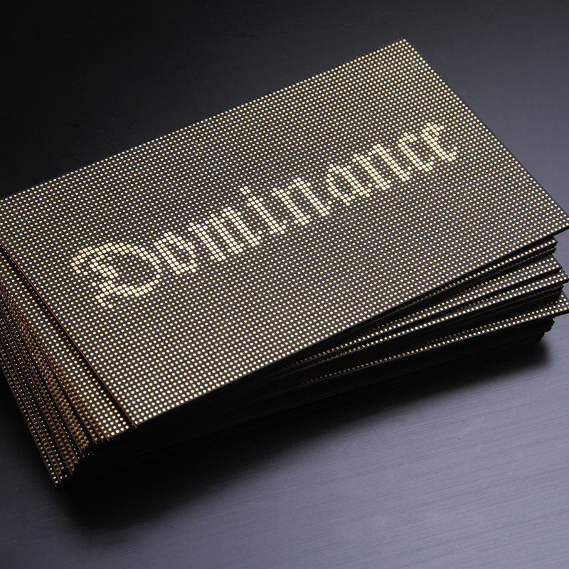 European and American cool high-grade thickened black card special paper business card double-sided bronzing production design creative personality customization