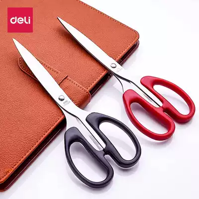 Deli stationery scissors Office household kitchen sewing paper-cutting knife Large, medium and small handmade utility knife Scissors supplies
